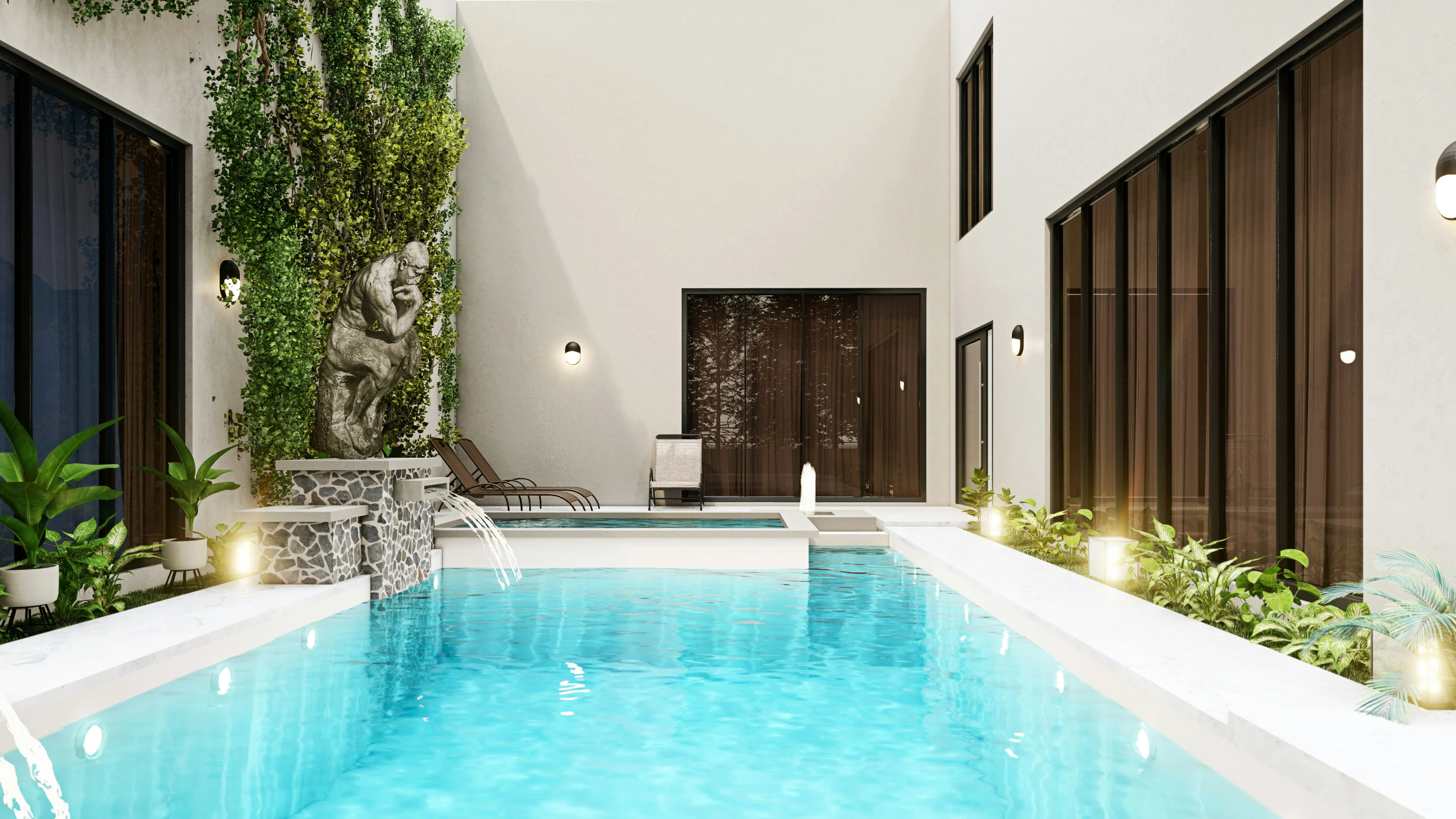Swimming pool construction project