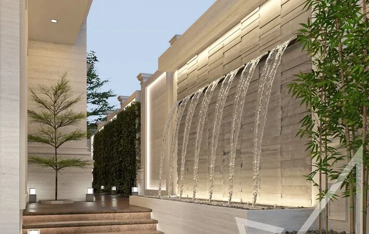 Custom waterfall feature